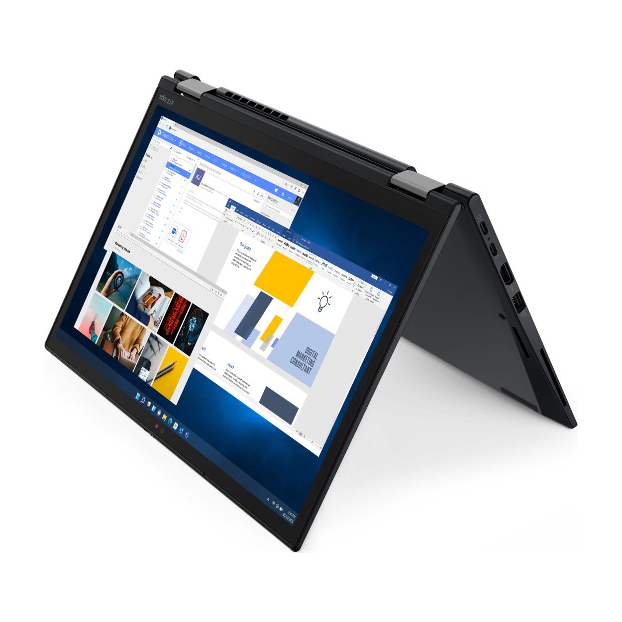 Lenovo ThinkPad X13 Yoga 13.3-inch WUXGA Intel Core i5-1235U 8GB RAM 512GB SSD Win 11 Pro 2-in-1 Laptop 21AW000AZA