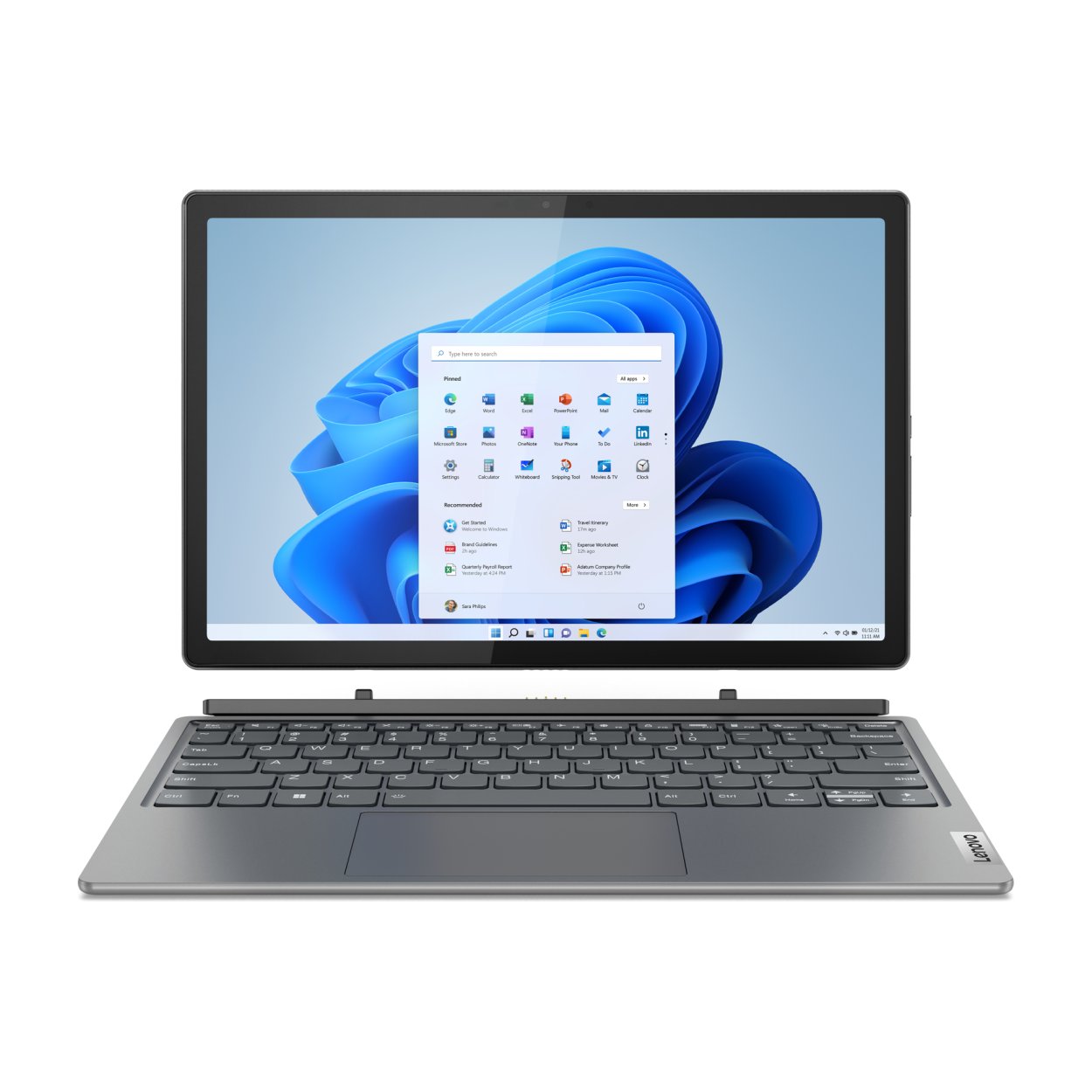 Lenovo IdeaPad Duet 5 12.4-inch Core i5-1335U 16GB RAM 512GB SSD Win 11 Pro 2-in-1 Laptop 83B3002RSA